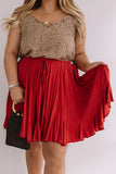 Made To Dance Skirt In Rust Curves