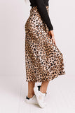 Turn Up The Sass Leopard Midi Skirt