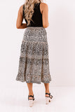 Up For Happy Hour Leopard Midi Skirt