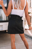 Melissa High Waist Denim Skirt