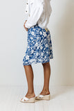 From Malibu Floral Skirt In Royal Blue