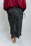 Faded Days Midi Skirt In Black Curves