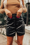 Remember Tonight Faux Leather Skirt