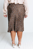 The Lyssi Leopard Skirt Curves