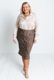 The Lyssi Leopard Skirt Curves