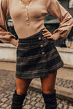 The Misti Plaid Skort In Black