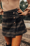 The Misti Plaid Skort In Black