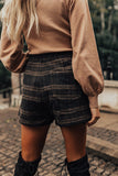 The Misti Plaid Skort In Black