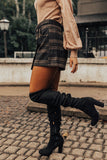 The Misti Plaid Skort In Black