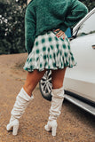 Small Town Holiday Skort In Green