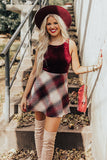 Love And Joy Plaid Skirt