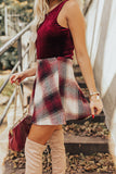 Love And Joy Plaid Skirt