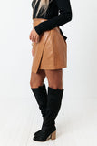 The Fabina Faux Leather Skirt
