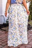 Only Sunshine Floral Skirt In White Curves