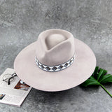 New Fashion 100% Australian Wool Wide Fedora Hat