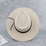 Wool Felt Hat Braided Rope Fedora Hat