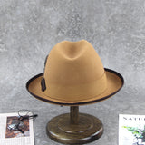 Brown 100% Australian Wool Fedora Hat