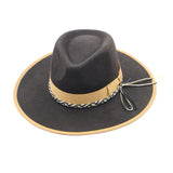 Fashion Decoration Wide Brim Fedora Hats