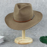 Manufacturing Wool Felt Hat Belt Fedora Hat