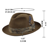 100% Australia Wool Classic Fedora Hat